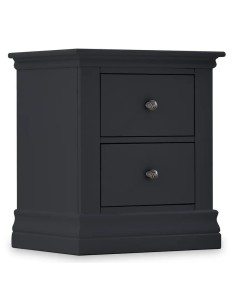 Weston 2 Drawer Bedside Locker - Charcoal