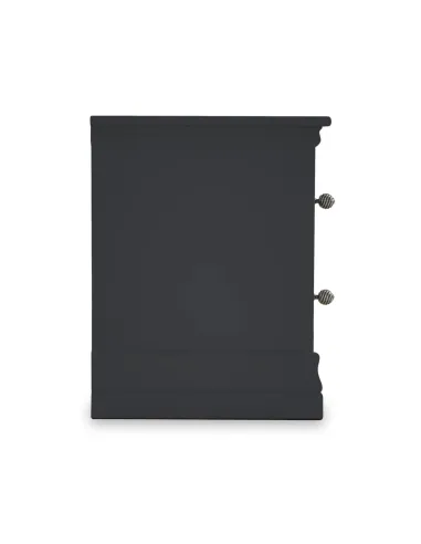 Weston Narrow Bedside Locker - Charcoal