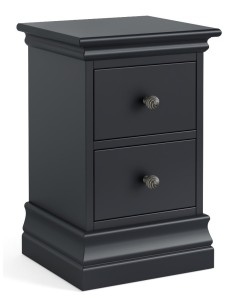 Weston Narrow Bedside Locker - Charcoal