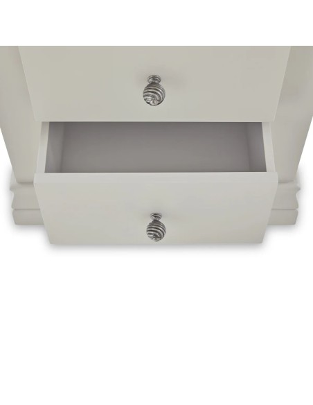 Weston 2 Drawer Bedside Locker - Light Grey