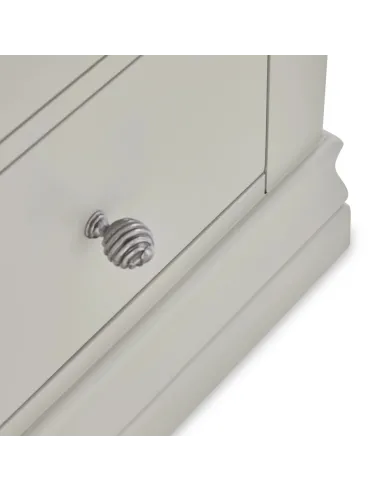 Weston 2 Drawer Bedside Locker - Light Grey