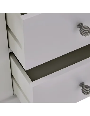 Weston 2 Drawer Bedside Locker - Light Grey