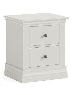 Weston 2 Drawer Bedside Locker - Light Grey
