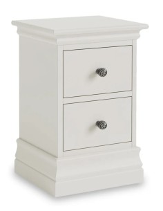 Weston Narrow Bedside Locker - Light Grey