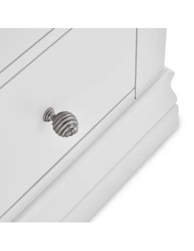 Weston 2 Drawer Bedside Locker - White