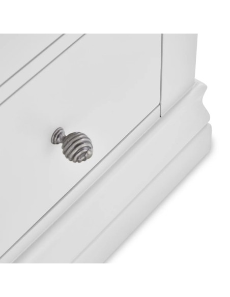 Weston 2 Drawer Bedside Locker - White