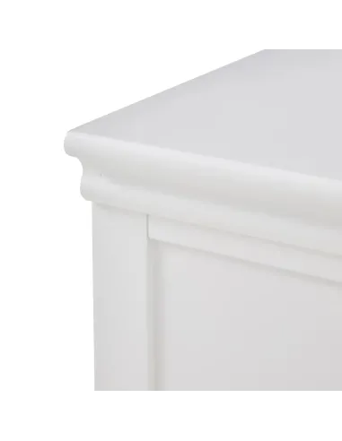 Weston 2 Drawer Bedside Locker - White