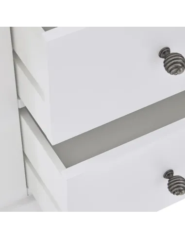 Weston 2 Drawer Bedside Locker - White