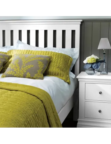 Weston 2 Drawer Bedside Locker - White