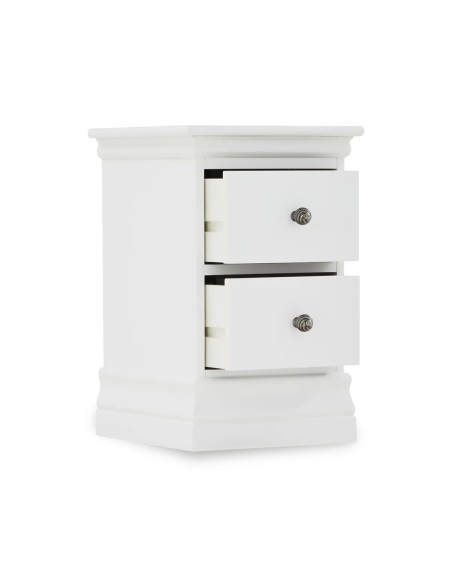 Weston Narrow Bedside Locker - White
