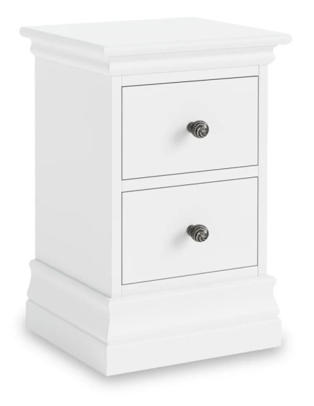 Weston Narrow Bedside Locker - White