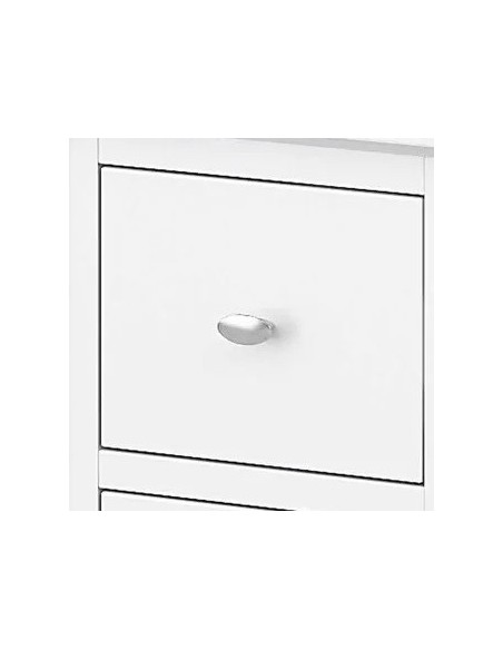 Ferndale Narrow Bedside Locker - White