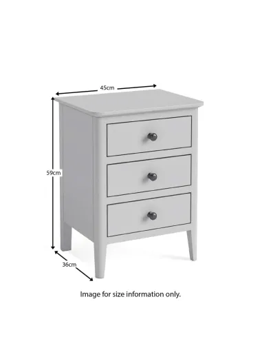 Marcus Bedside Locker - Grey