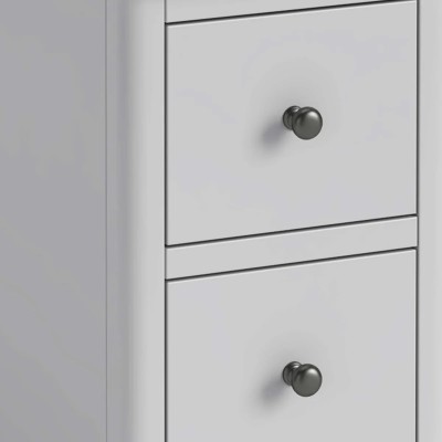 Marcus Narrow Bedside Locker - Grey