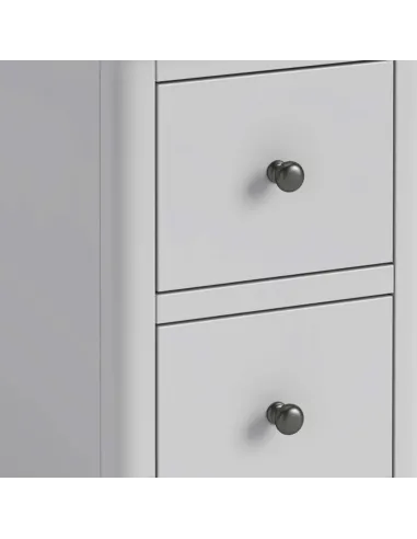 Marcus Narrow Bedside Locker - Grey