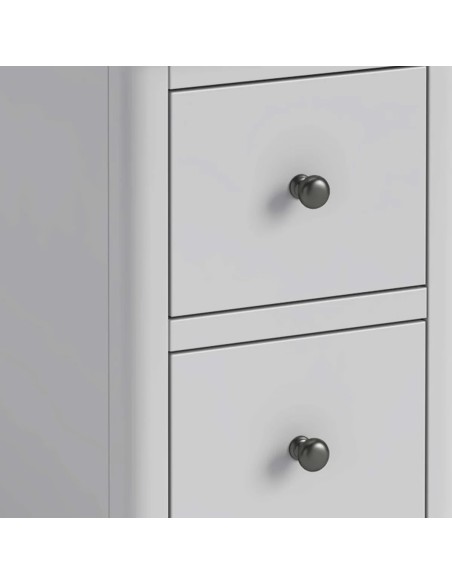 Marcus Narrow Bedside Locker - Grey