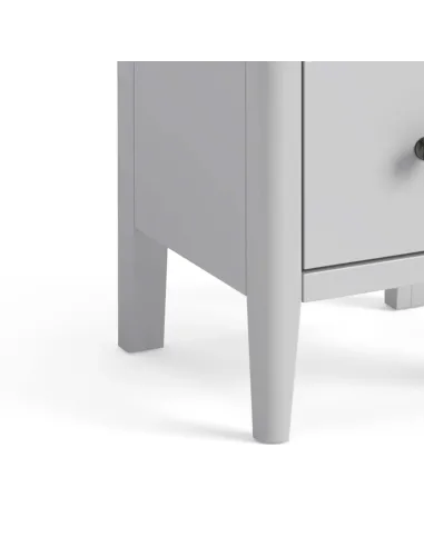 Marcus Narrow Bedside Locker - Grey