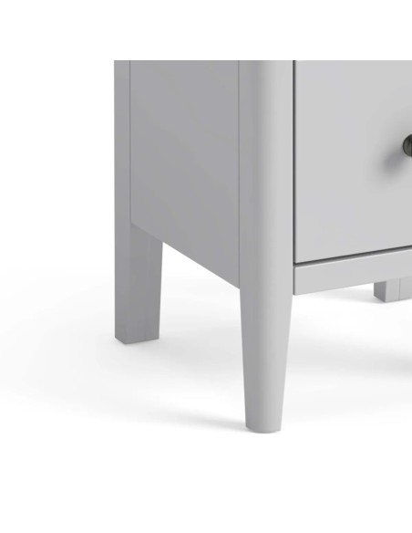Marcus Narrow Bedside Locker - Grey