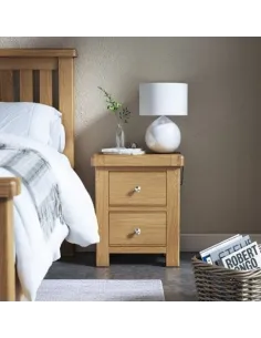 Gia Bedside Locker - Oak