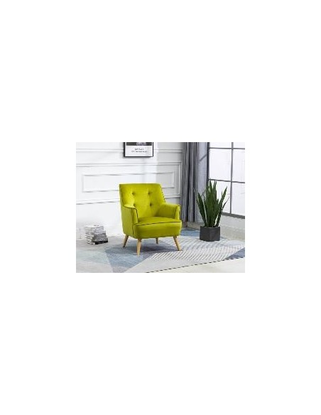 Tara Accent Chair - Pistachio Velvet