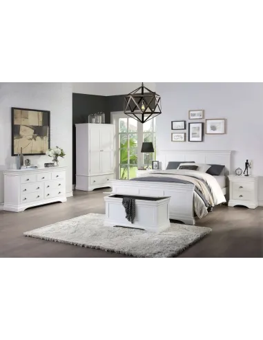 Bella Blanket Box - White