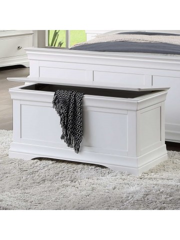 Bella Blanket Box - White