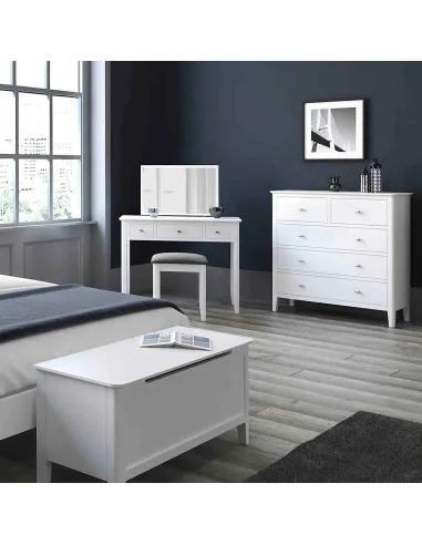 Ferndale Blanket Box - White