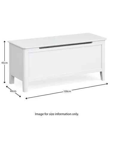 Ferndale Blanket Box - White