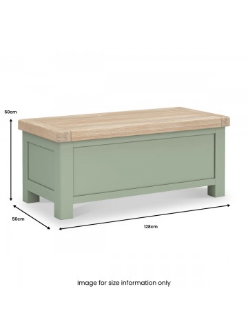 Salcombe Blanket Box - Sage