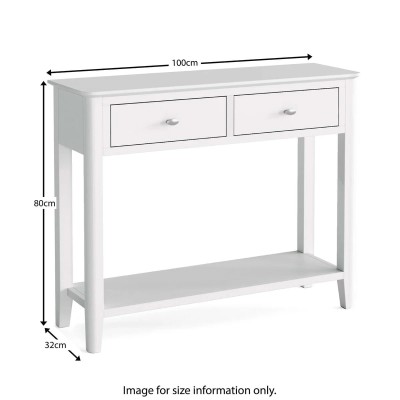 Ferndale Console Table - White