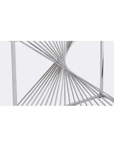 Calabria Console Table - Sintered Stone/Stainless Steel