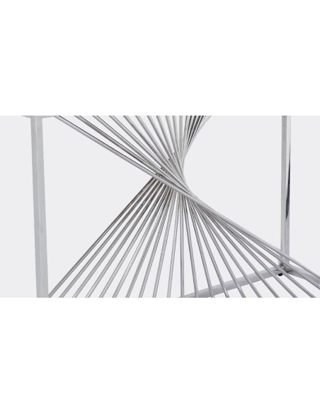 Calabria Console Table - Sintered Stone/Stainless Steel