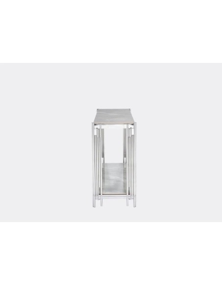 Belini Console Table - Sintered Stone/Stainless Steel