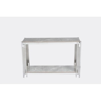 Belini Console Table - Sintered Stone and Stainless Steel