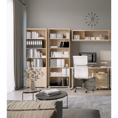 Office Line 3 Drawer Locker - Sonoma Oak