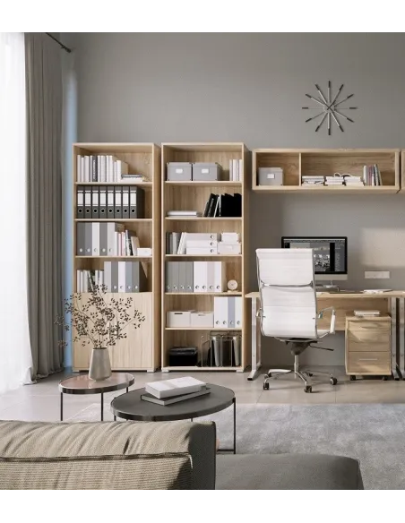 Office Line 3 Drawer Locker - Sonoma Oak