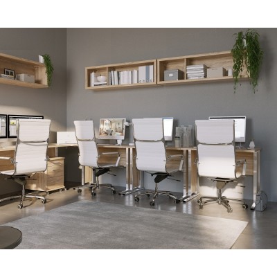 Office Line 3 Drawer Locker - Sonoma Oak