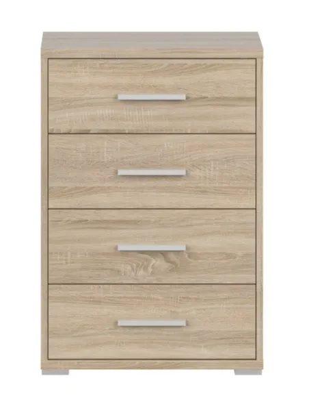 Office Line 4 Drawer Locker - Sonoma Oak