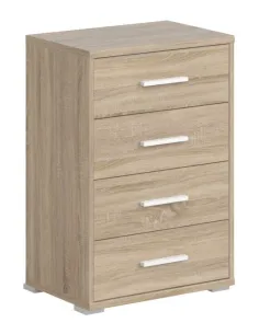 Office Line 4 Drawer Locker - Sonoma Oak 2