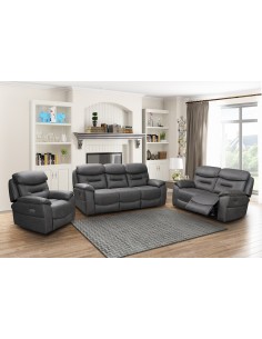 Frankie 2 Seater Power Recliner - Grey 2