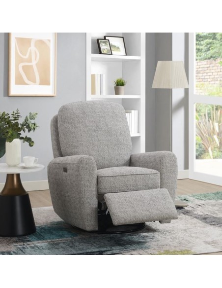 Bella Swivel Chair - Bromley Stone