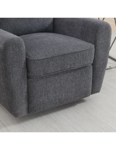 Bella Swivel Chair -  Dark Grey 2