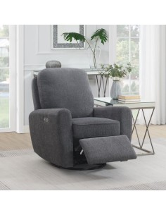 Bella Swivel Chair -  Dark Grey