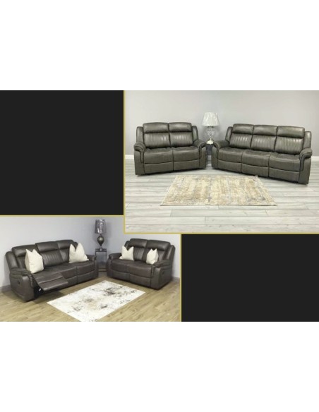 Perith 3+2 Reclining Sofa Set - Brown