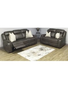 Perith 3+2 Reclining Sofa Set - Brown