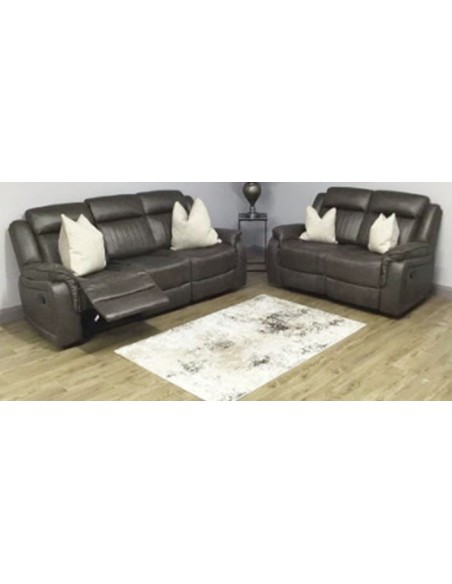 Perith 3+2 Reclining Sofa Set - Brown