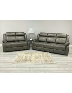 Perith 3+2 Fixed Sofa Set - Brown