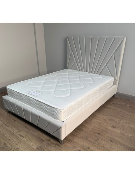 Leicester 5FT Bedframe - Silver | Murphy Furniture