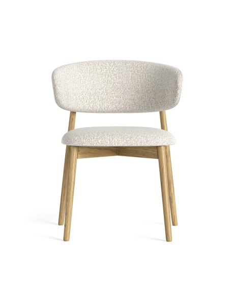 Lesing Dining Chair - White Boucle
