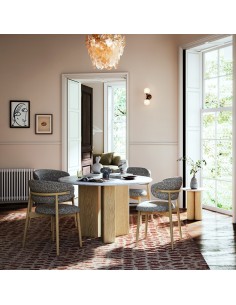 Lesing Round Dining Table - Light Oak